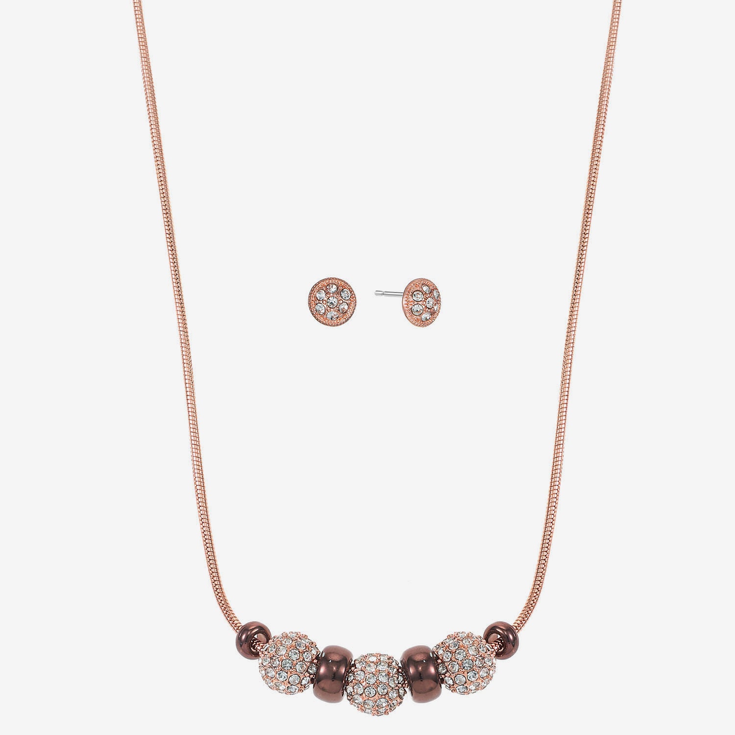 Liz Claiborne Womens Glass Hypoallergenic 3-pc. Necklace Set