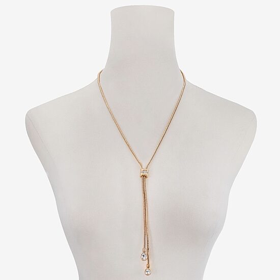 Monet Jewelry Womens Glass 18 Inch Y Necklace