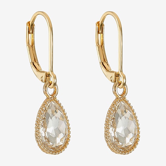Monet Jewelry Womens Glass Drop Earrings
