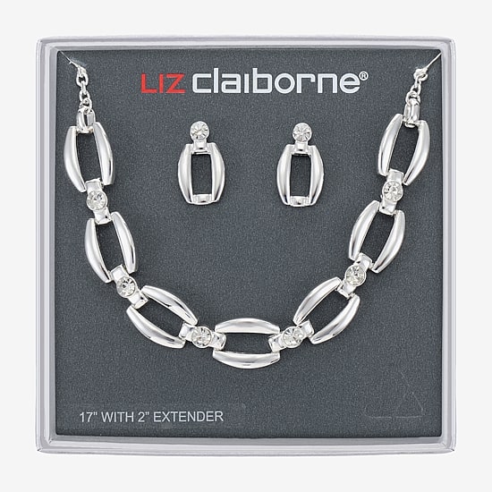 Liz Claiborne Womens Glass Hypoallergenic 3-pc. Necklace Set