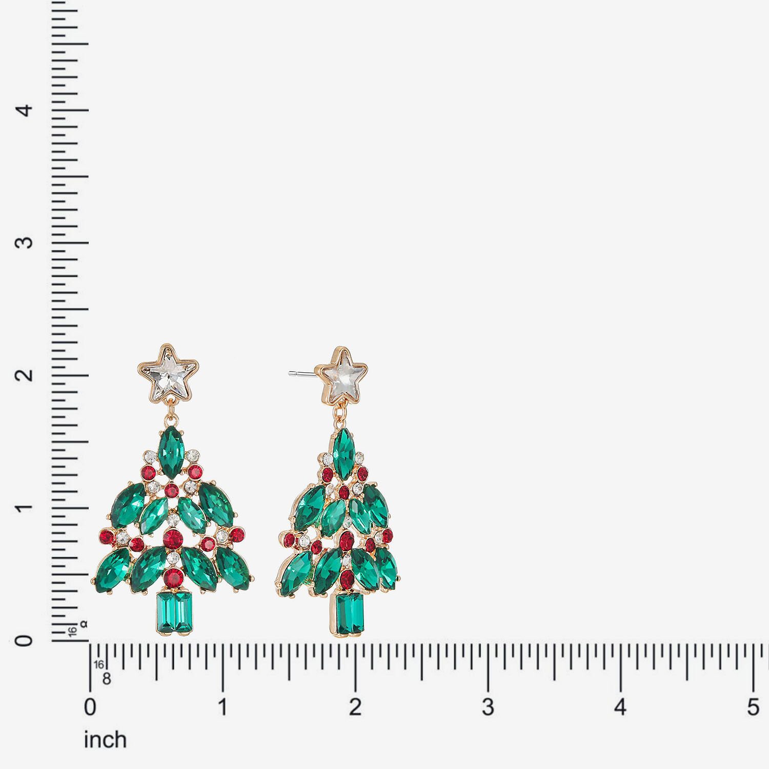 Monet Jewelry Womens Multi Color Glass Marquise Hypoallergenic Drop Earrings