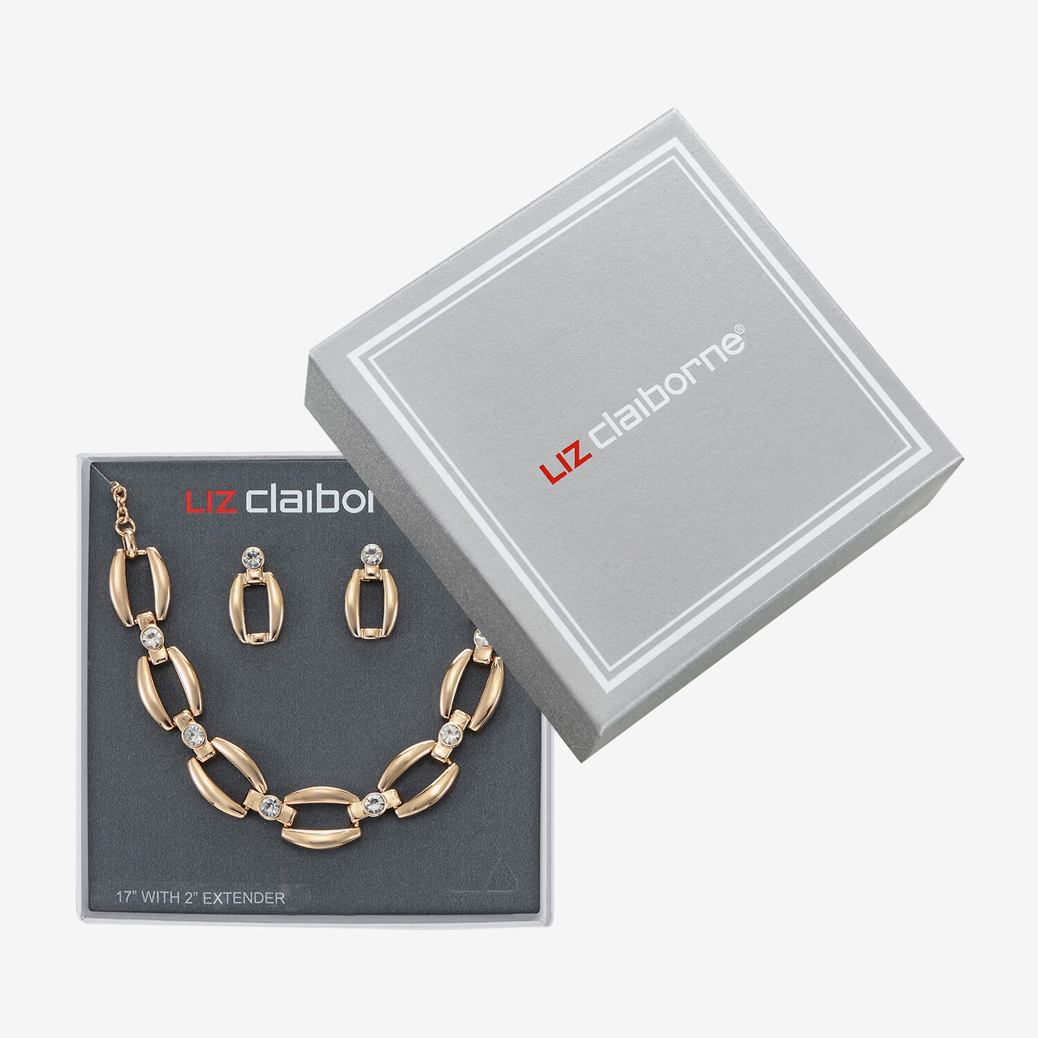Liz Claiborne Womens Glass Hypoallergenic 3-pc. Necklace Set