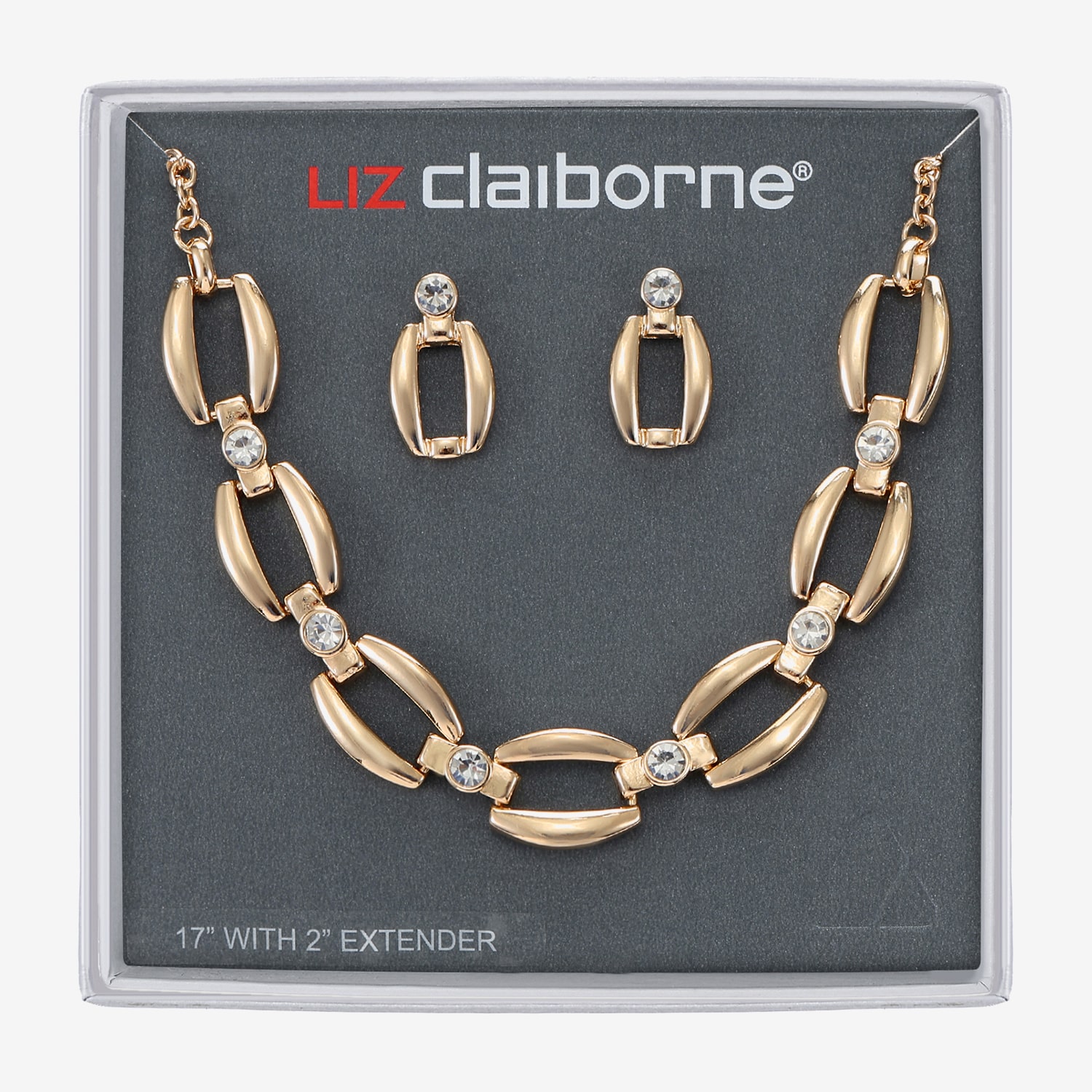 Liz Claiborne Womens Glass Hypoallergenic 3-pc. Necklace Set