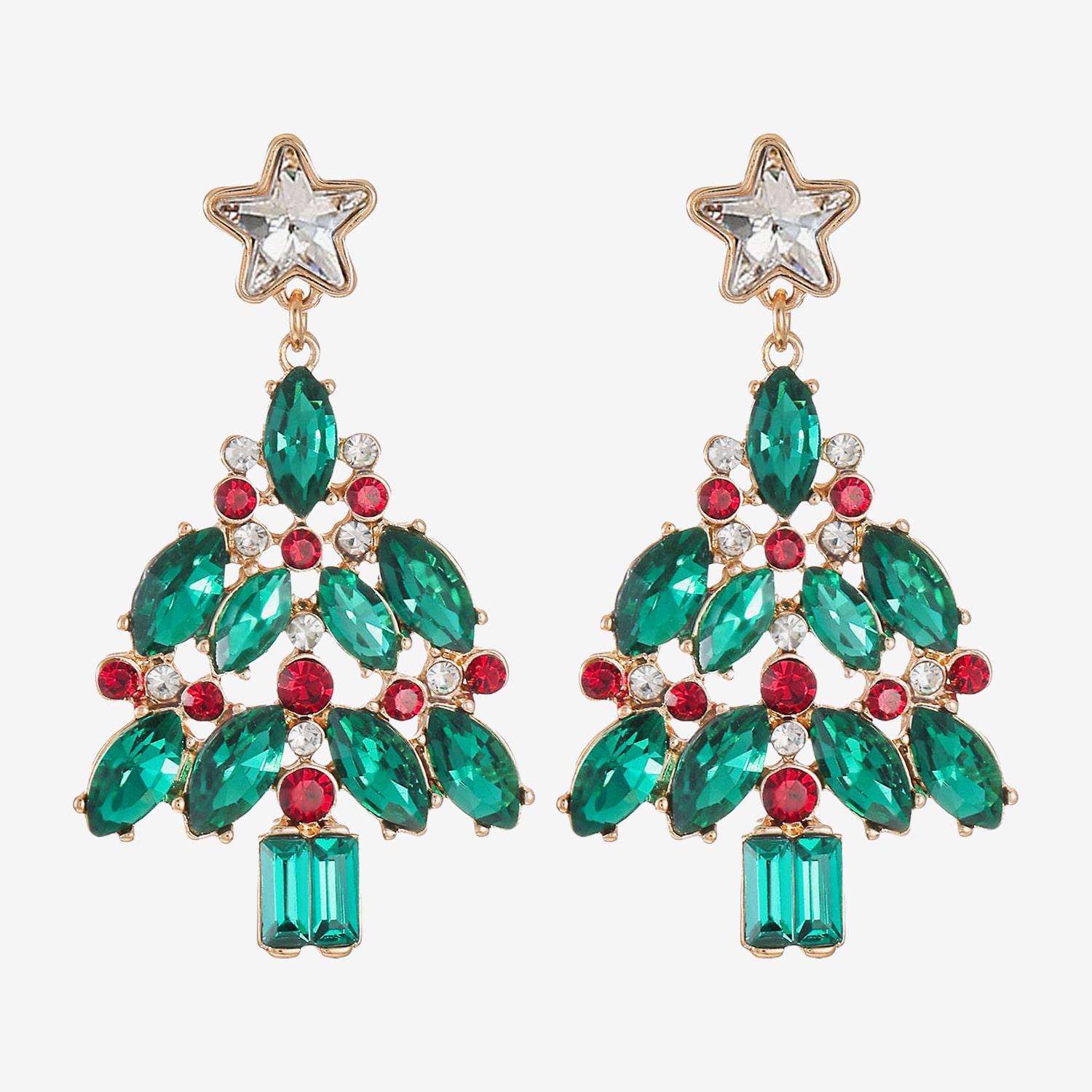 Monet Jewelry Womens Multi Color Glass Marquise Hypoallergenic Drop Earrings