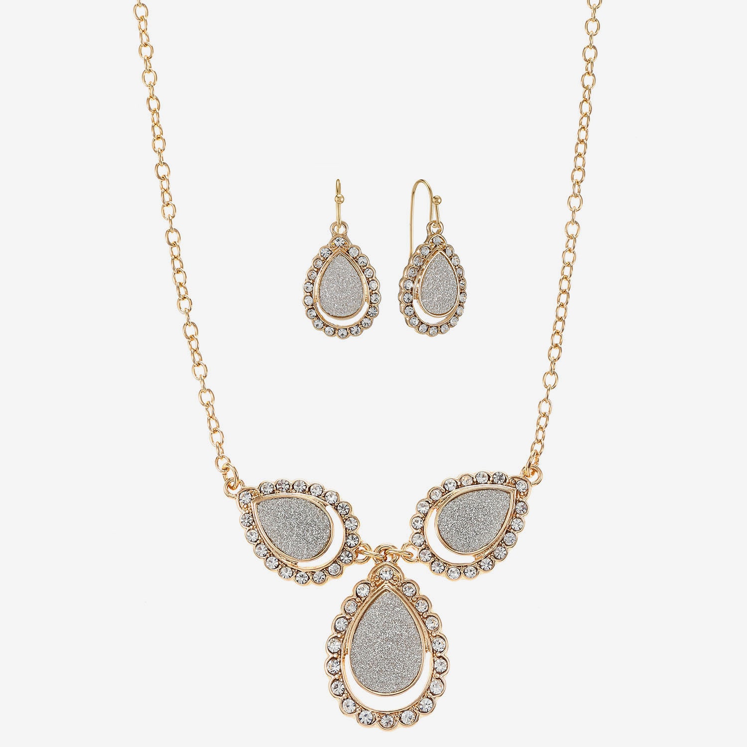 Monet Jewelry Womens Glass 2-pc. Jewelry Set