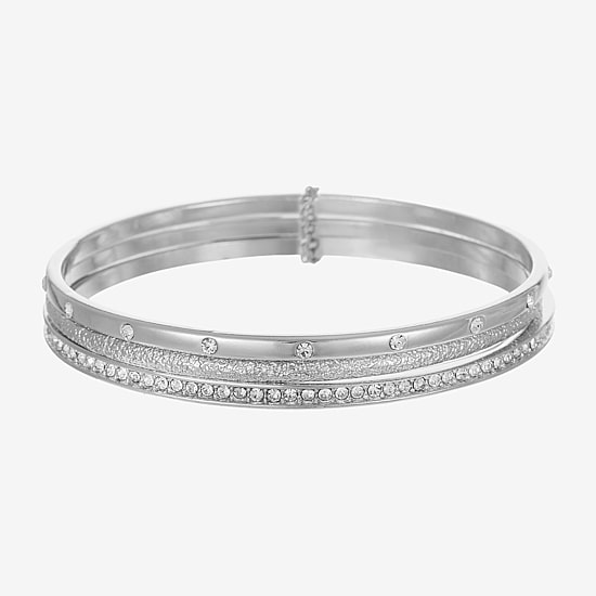 Liz Claiborne Womens Glass Bangle Bracelet