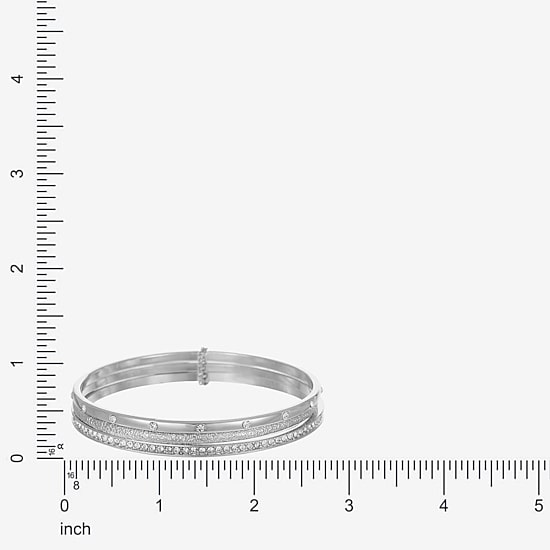 Liz Claiborne Womens Glass Bangle Bracelet