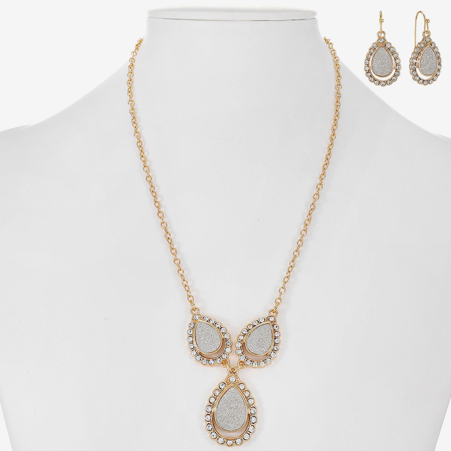 Monet Jewelry Womens Glass 2-pc. Jewelry Set