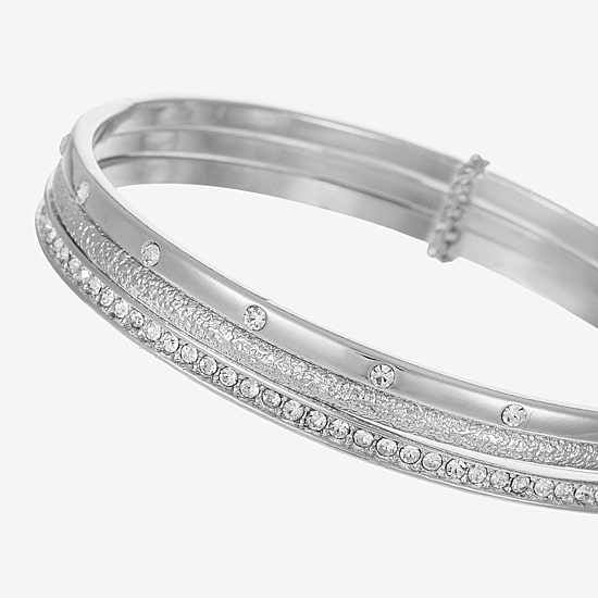 Liz Claiborne Womens Glass Bangle Bracelet