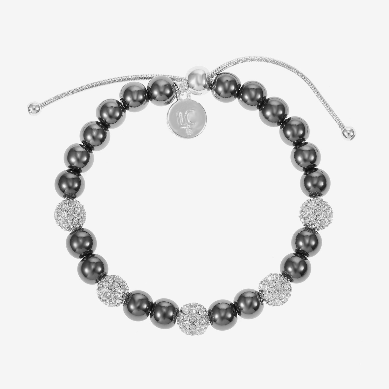 Liz Claiborne Womens Glass Bolo Bracelet