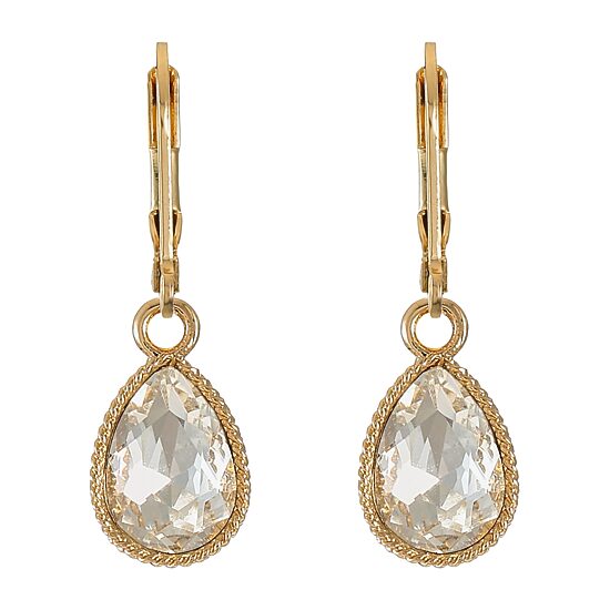 Monet Jewelry Womens Glass Drop Earrings