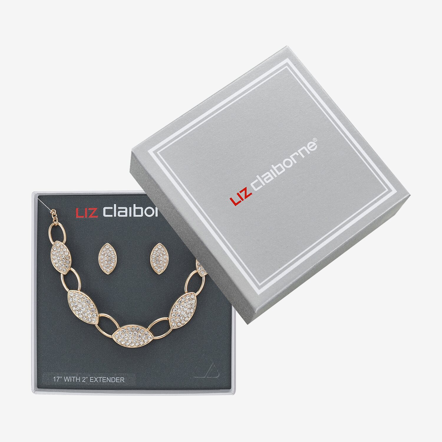 Liz Claiborne Womens Glass Hypoallergenic 3-pc. Necklace Set