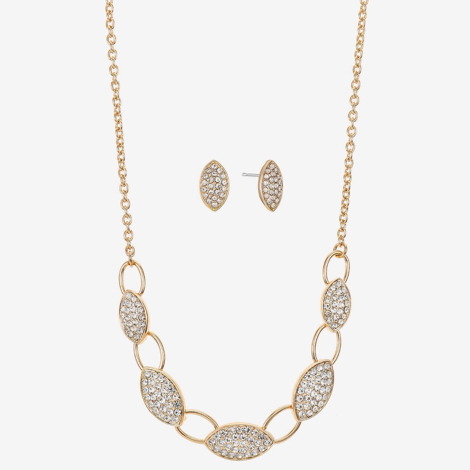 Liz Claiborne Womens Glass Hypoallergenic 3-pc. Necklace Set