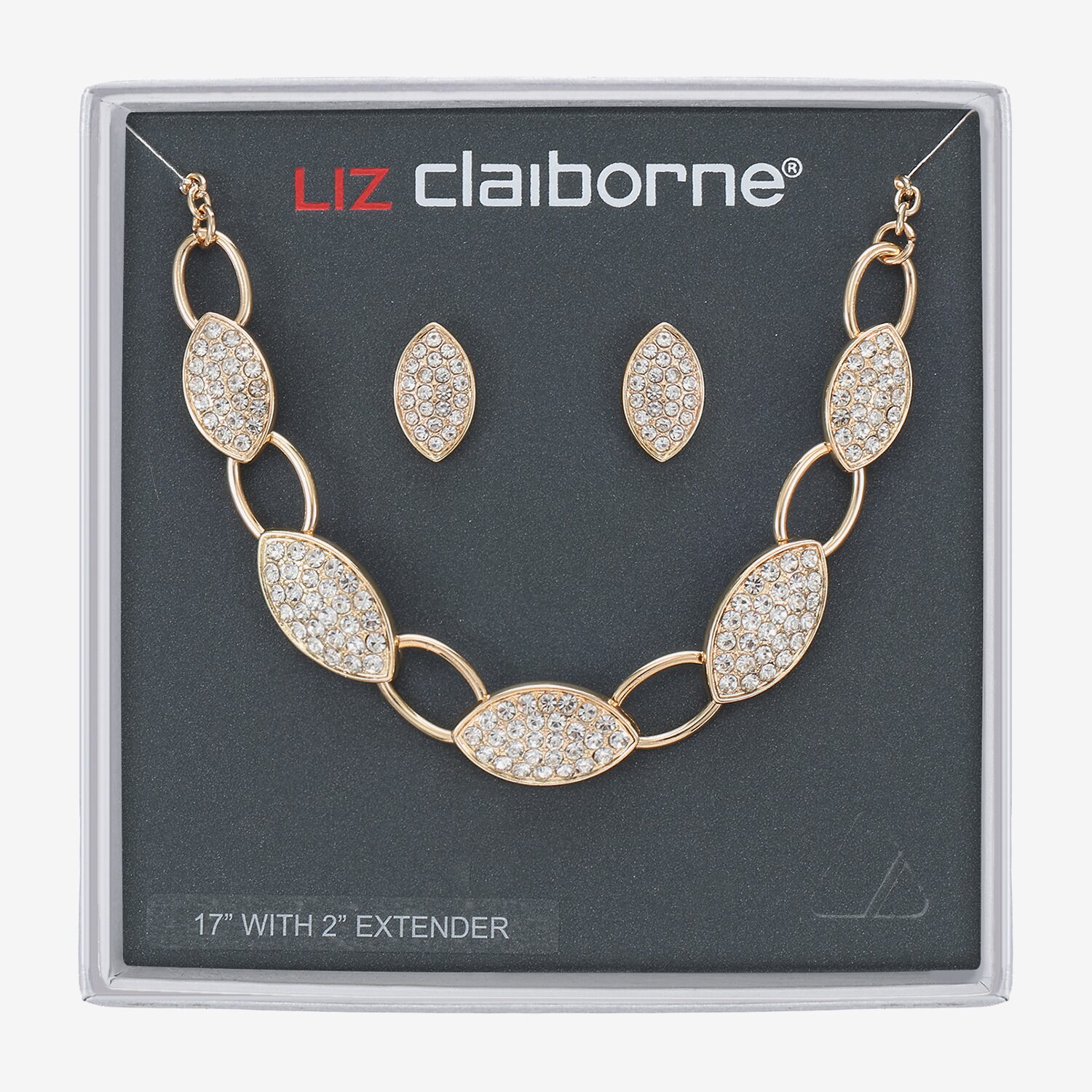 Liz Claiborne Womens Glass Hypoallergenic 3-pc. Necklace Set