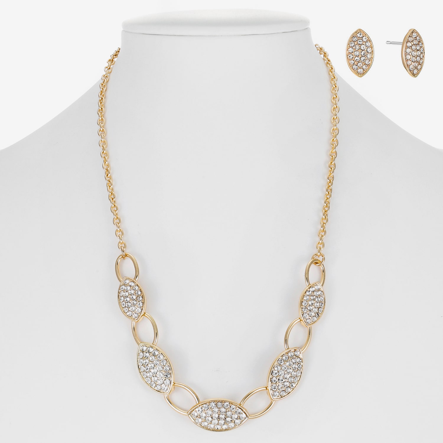 Liz Claiborne Womens Glass Hypoallergenic 3-pc. Necklace Set