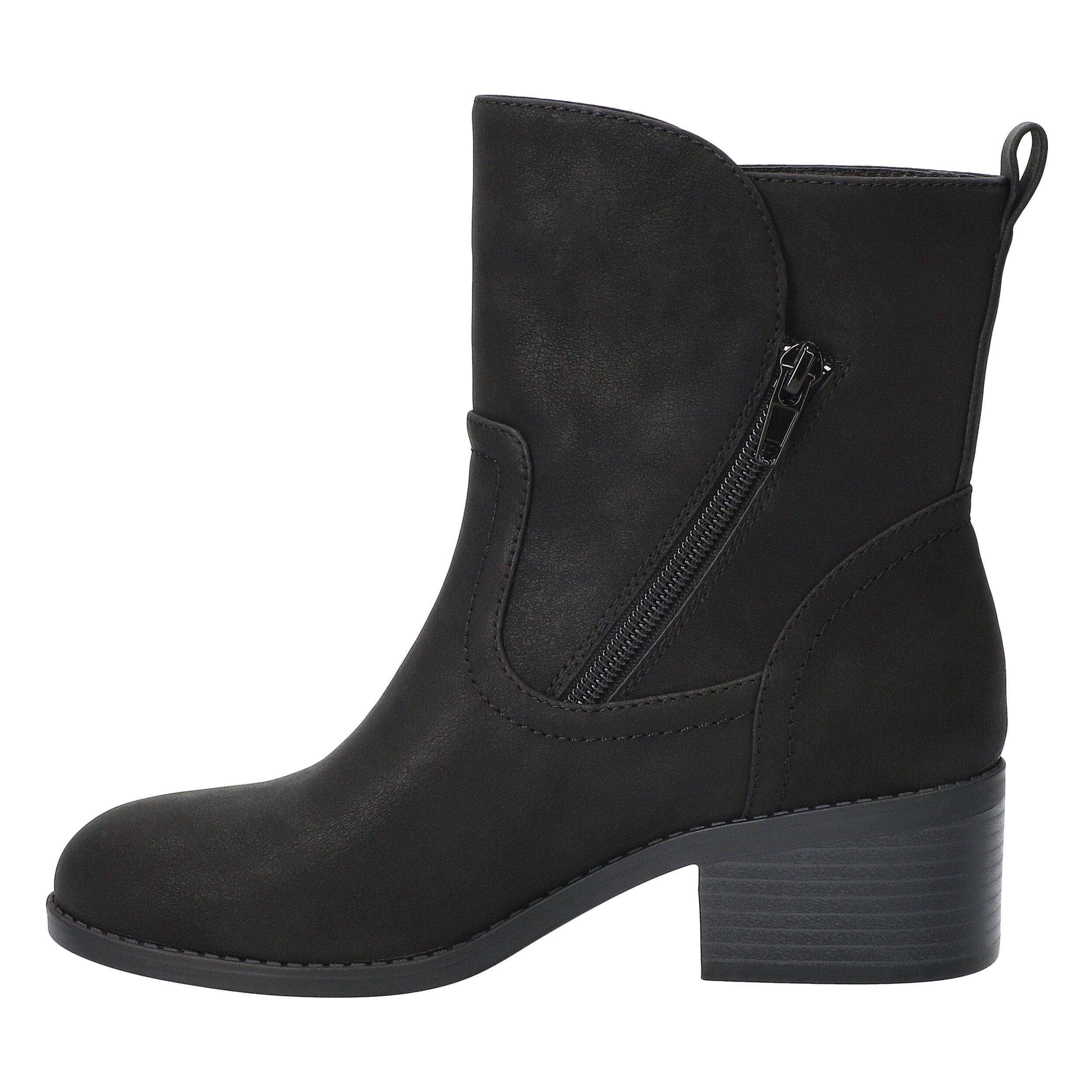 Easy Street Womens Rocky Block Heel Booties