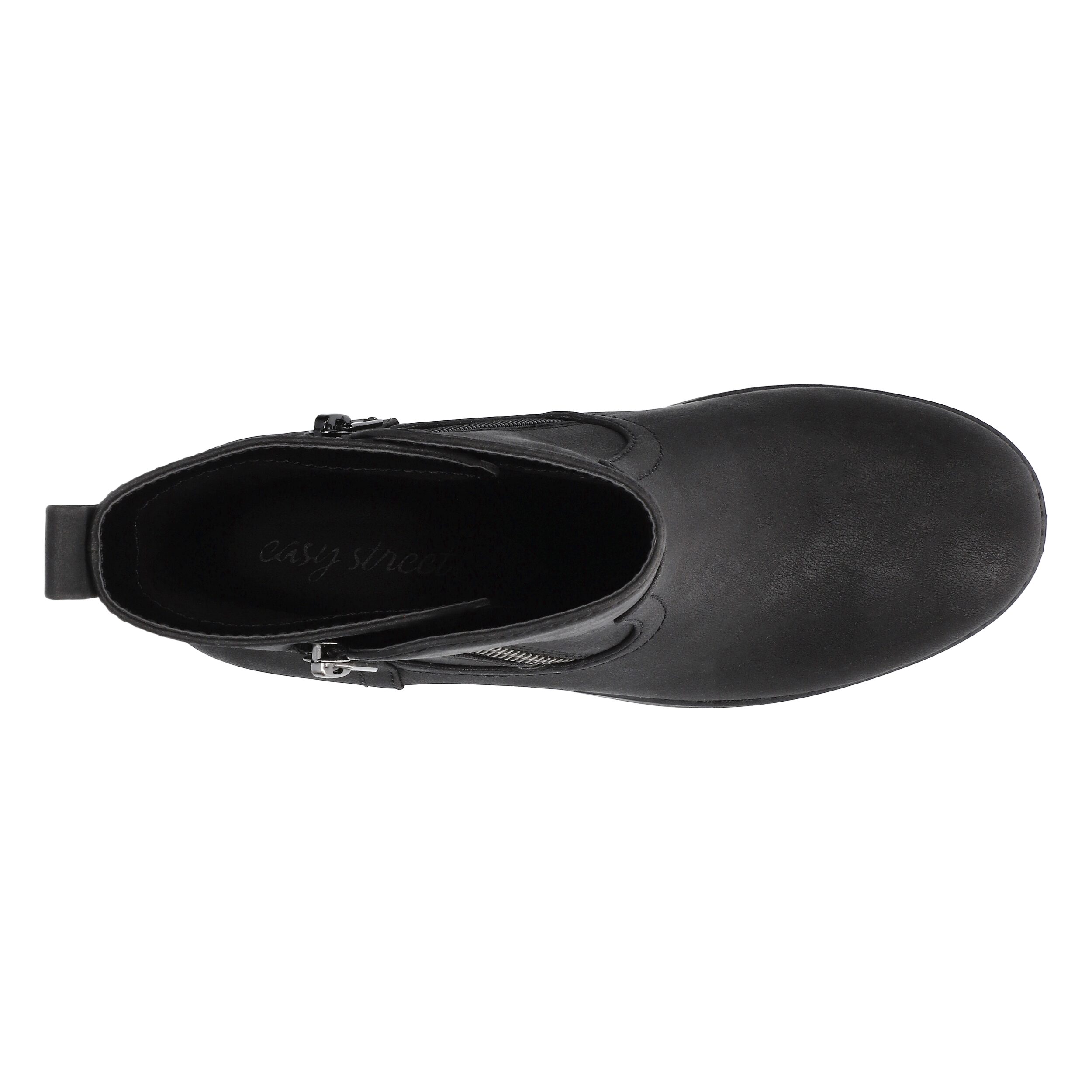 Easy Street Womens Rocky Block Heel Booties