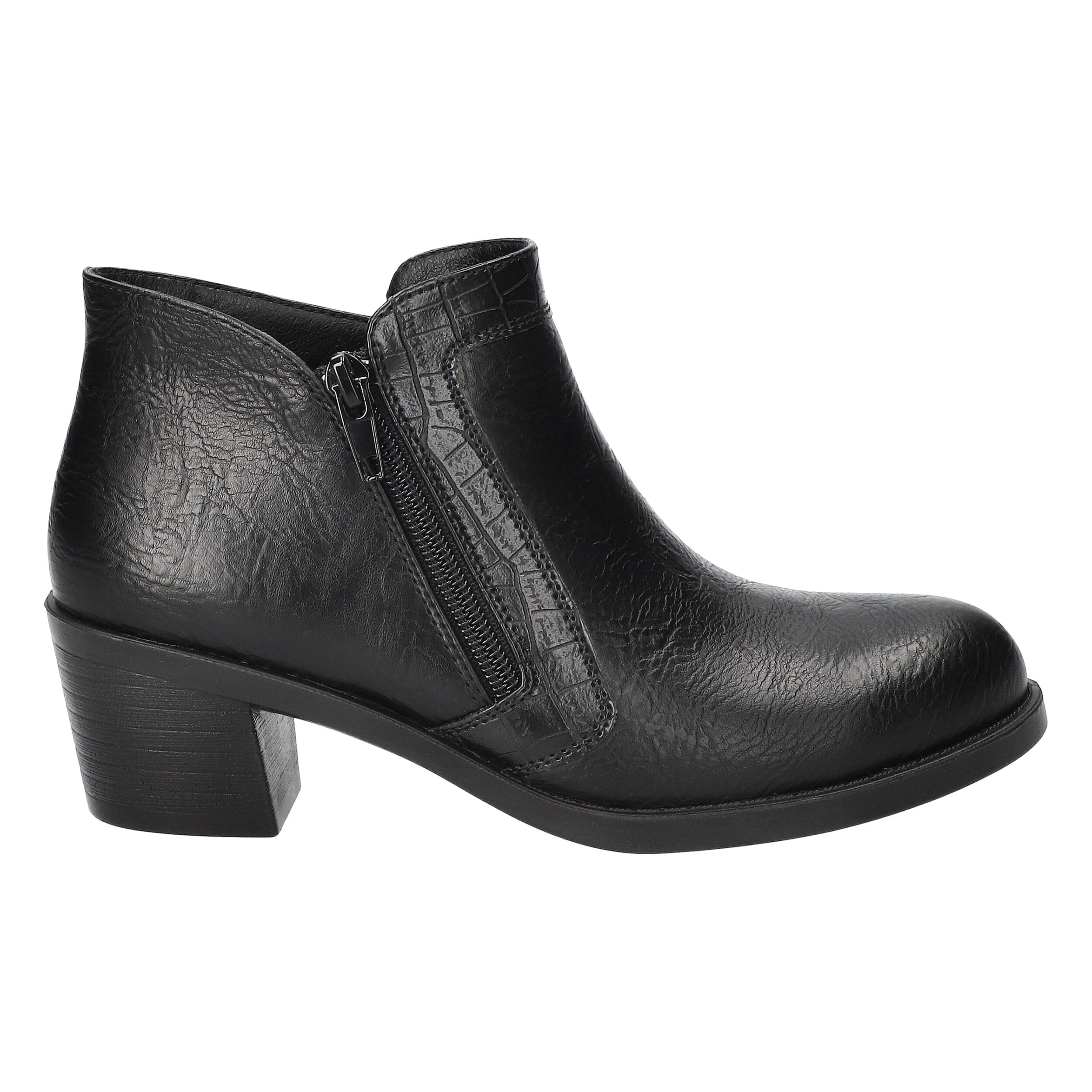 Easy Street Womens Bradley Block Heel Booties