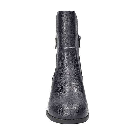 Easy Street Womens Rocky Stacked Heel Booties