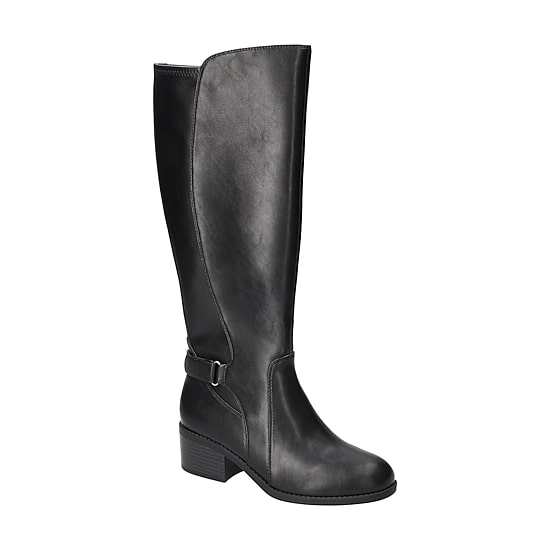 Easy Street Womens Hartley Block Heel Riding Boots