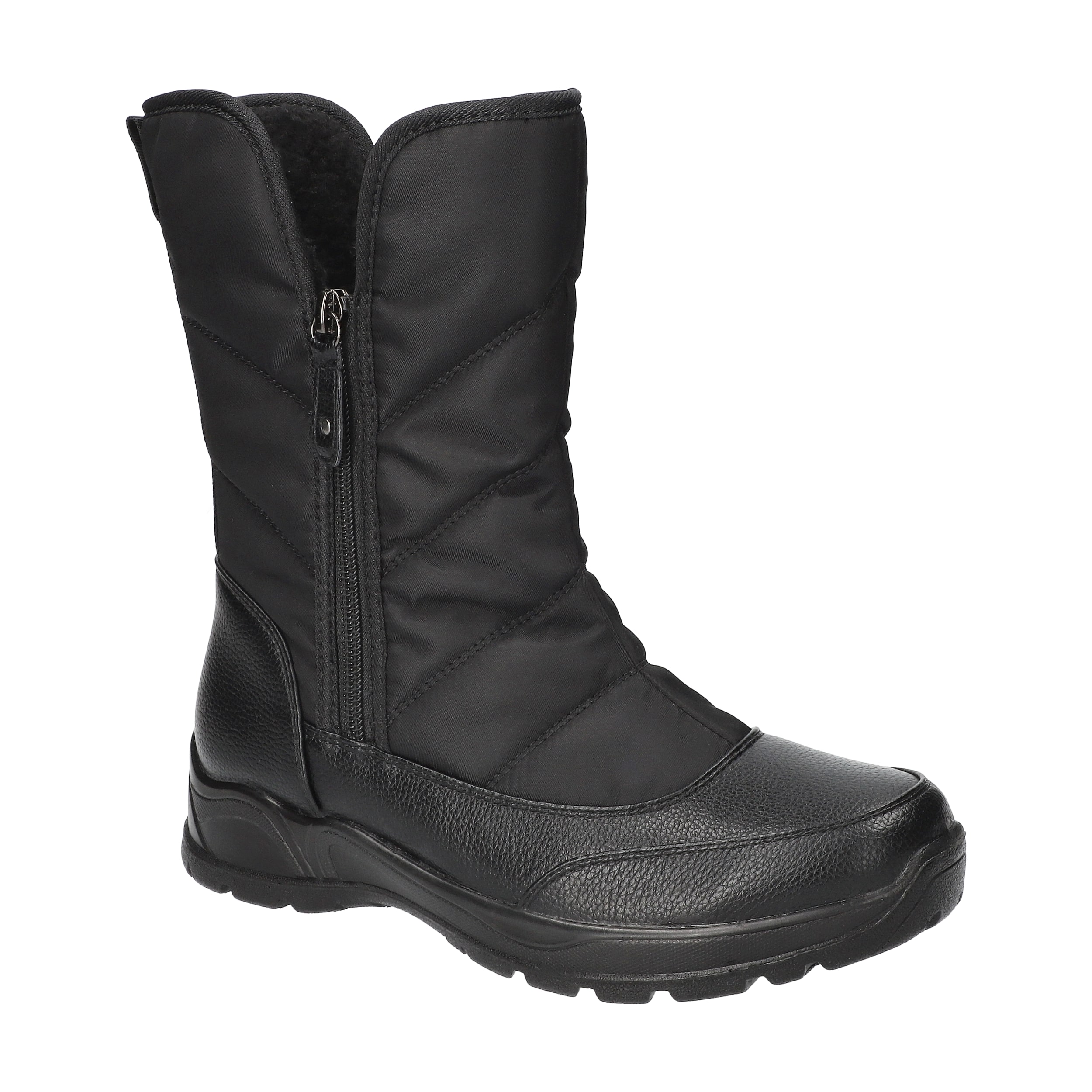 Easy Street Womens Snowfall Flat Heel Snow Boots