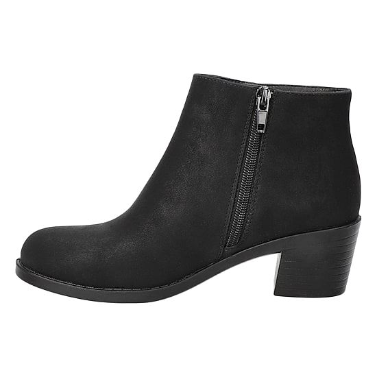 Easy Street Womens Belmont Stacked Heel Booties