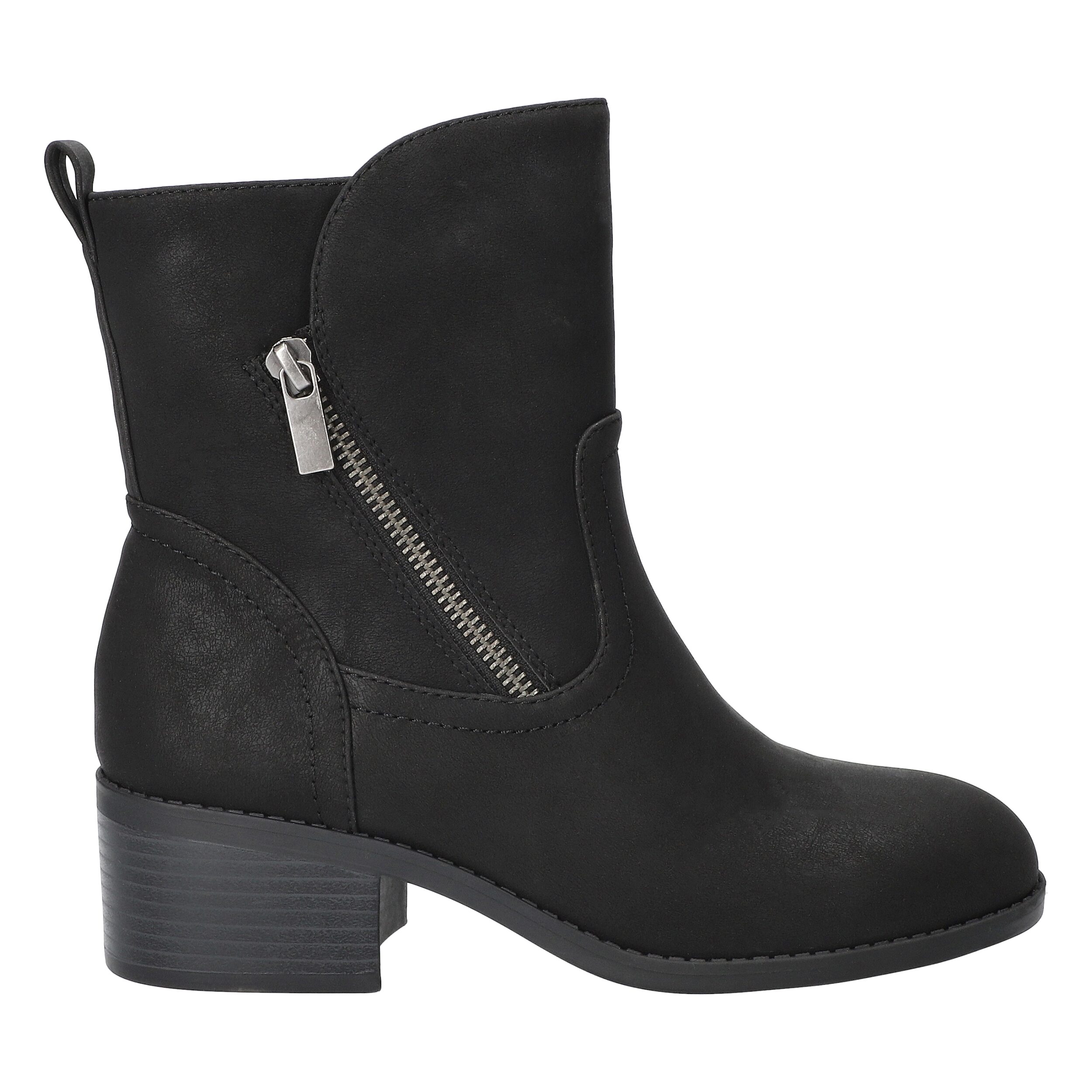 Easy Street Womens Rocky Block Heel Booties