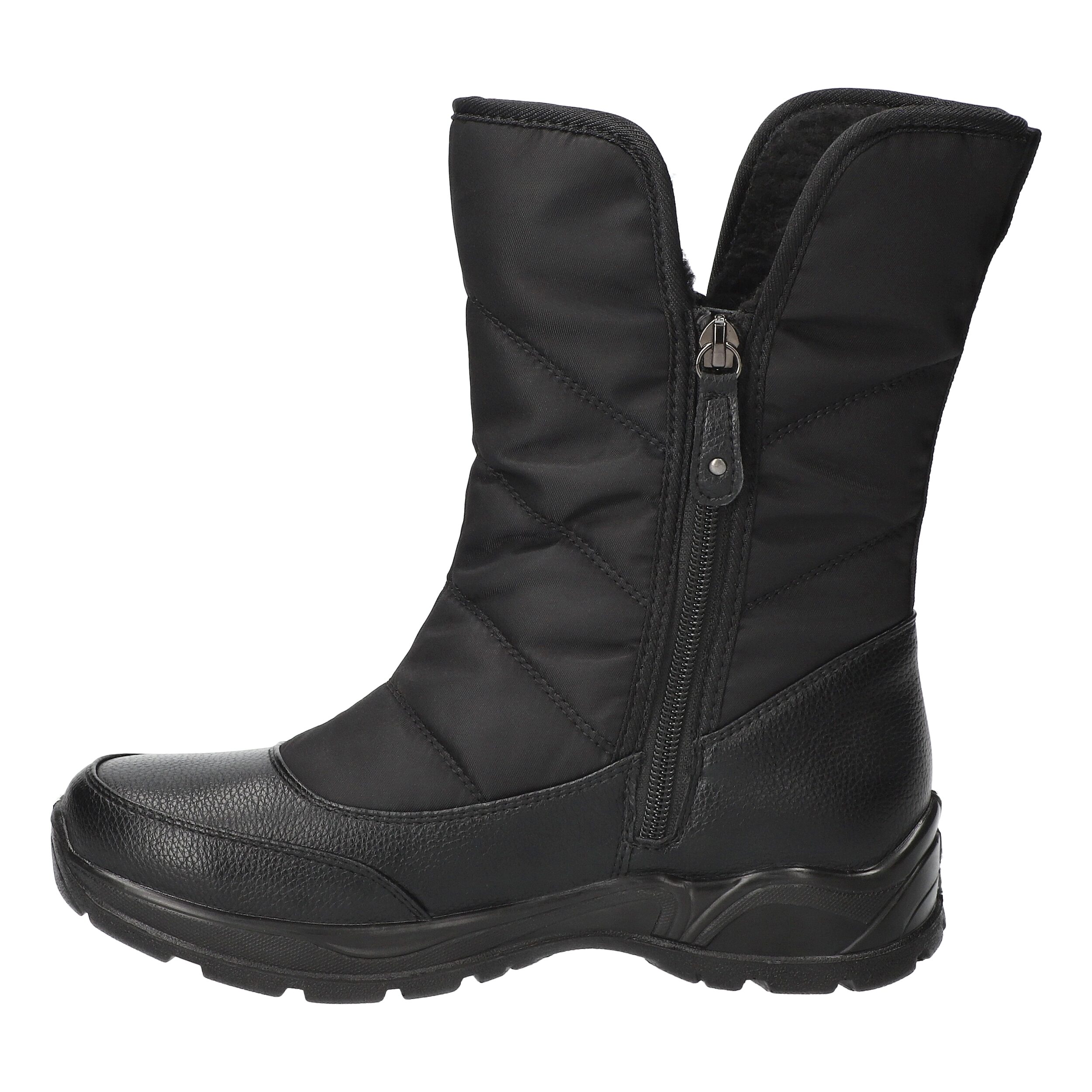 Easy Street Womens Snowfall Flat Heel Snow Boots