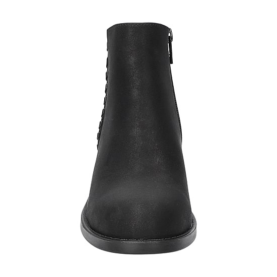 Easy Street Womens Belmont Stacked Heel Booties
