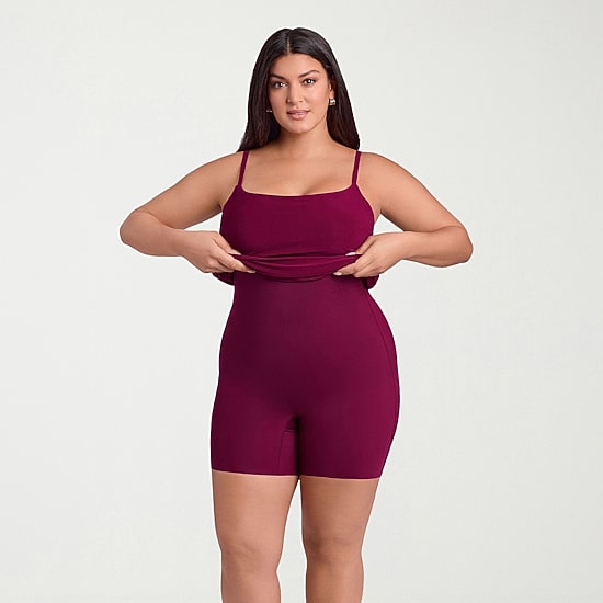 S3 Apparel Shapewear Womens Scoop Neck Sleeveless Bodycon Dress