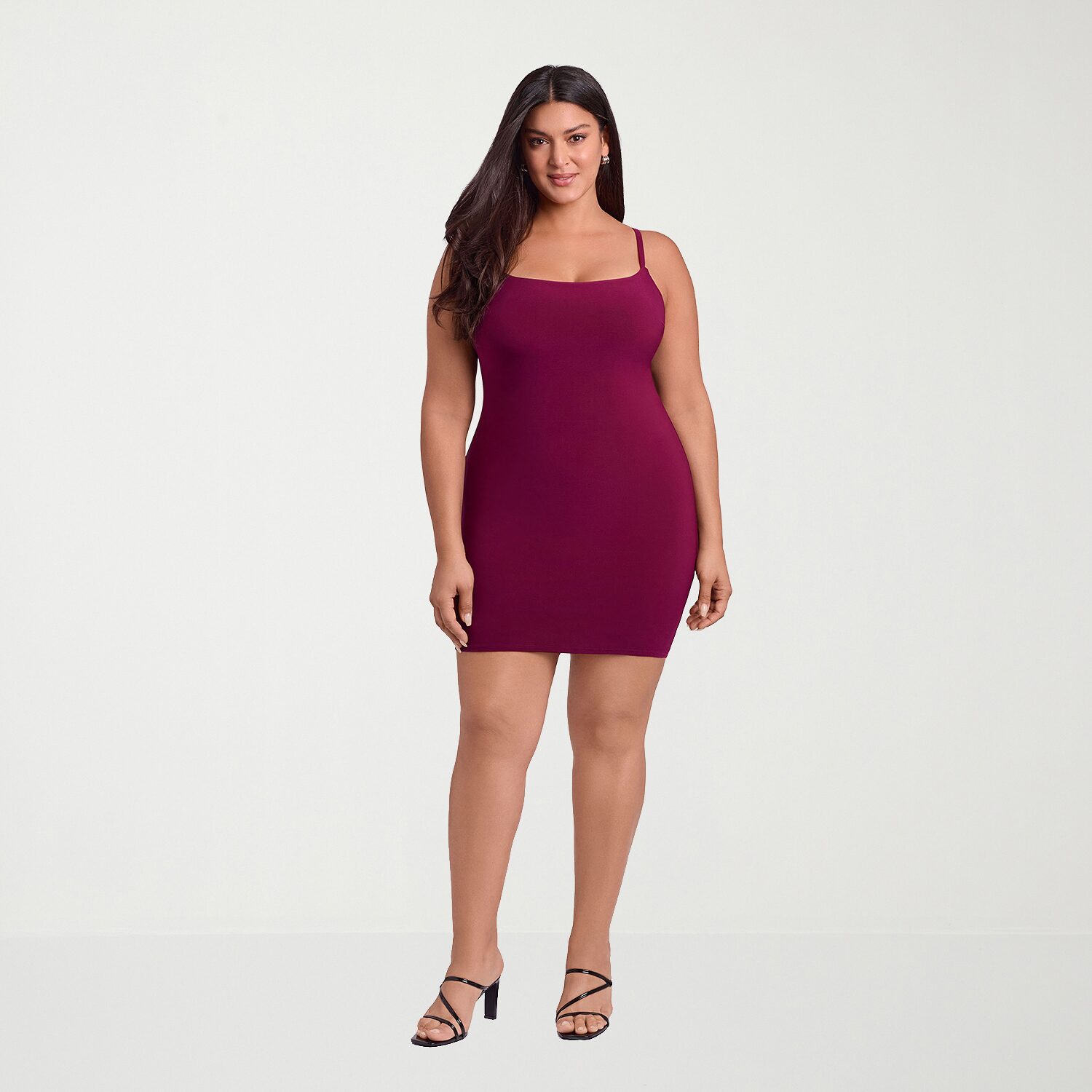 S3 Apparel Shapewear Womens Scoop Neck Sleeveless Bodycon Dress