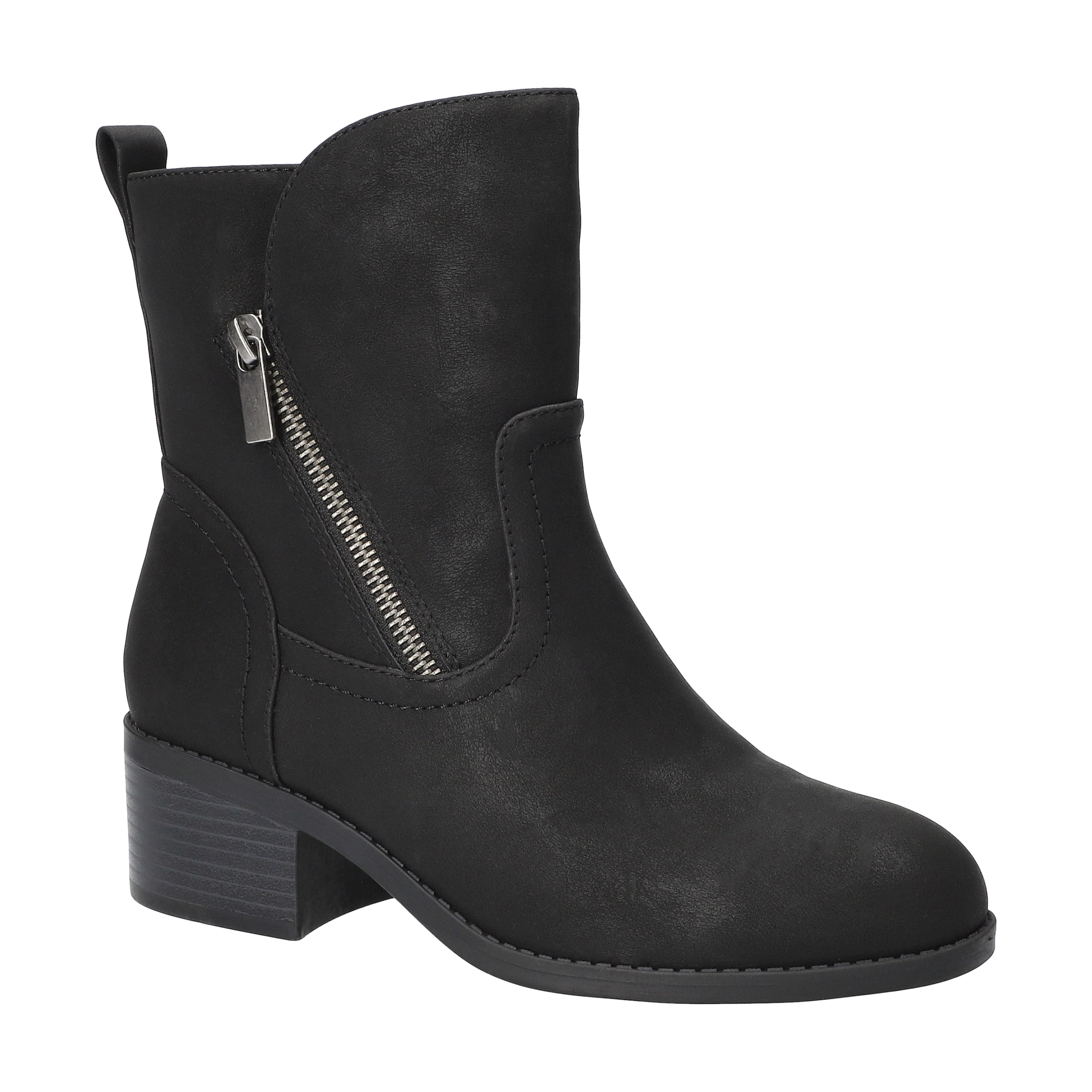 Easy Street Womens Rocky Block Heel Booties