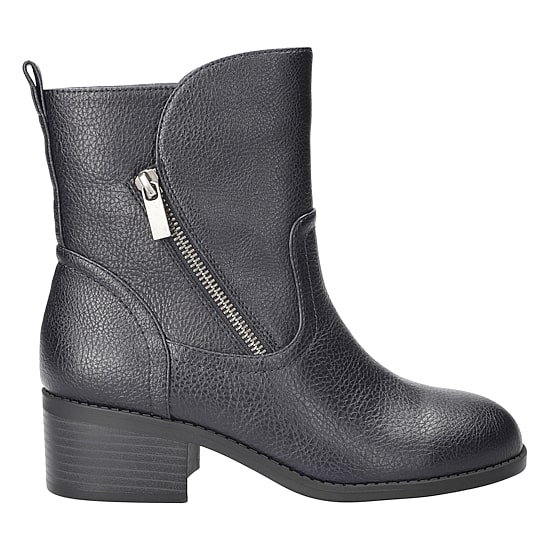 Easy Street Womens Rocky Stacked Heel Booties