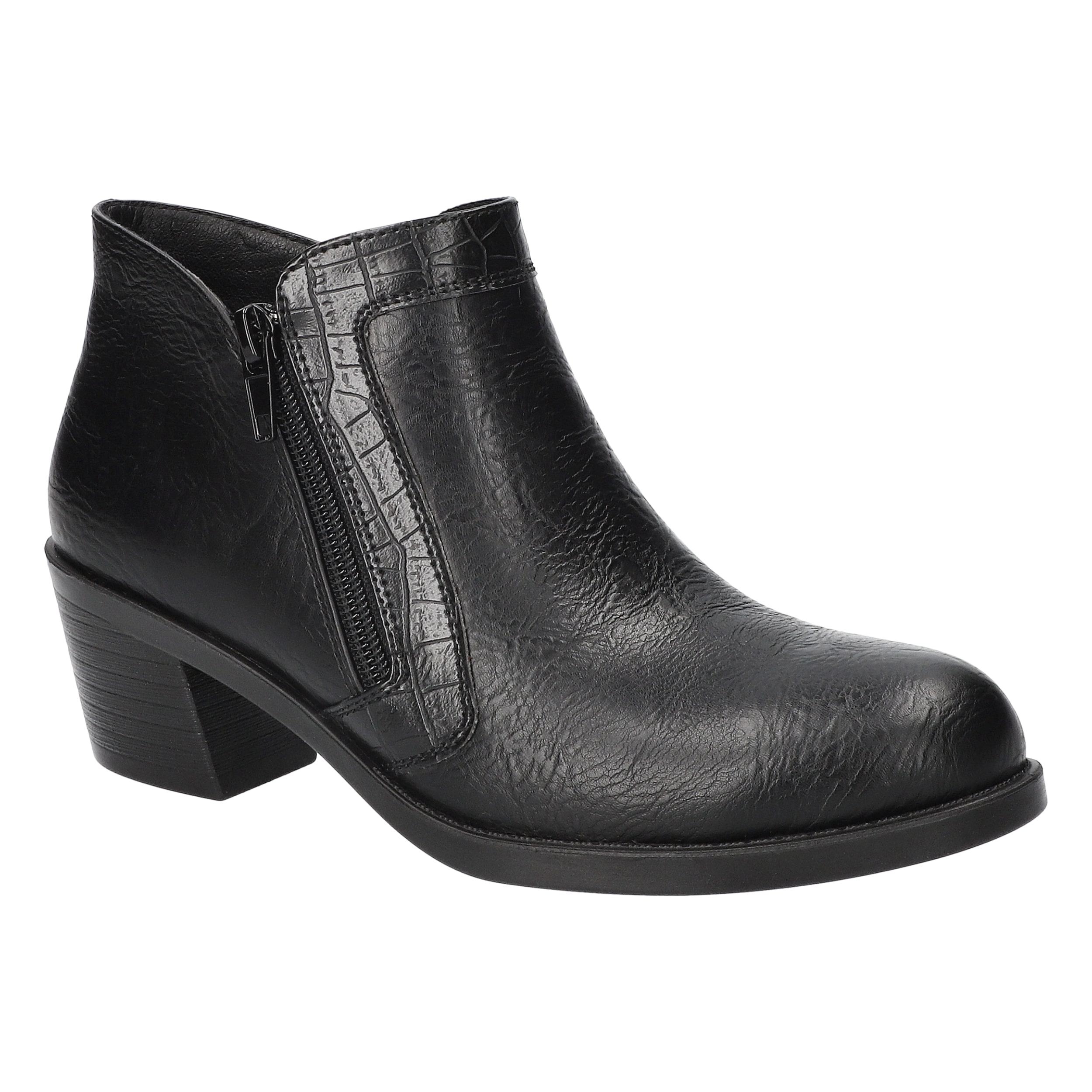 Easy Street Womens Bradley Block Heel Booties