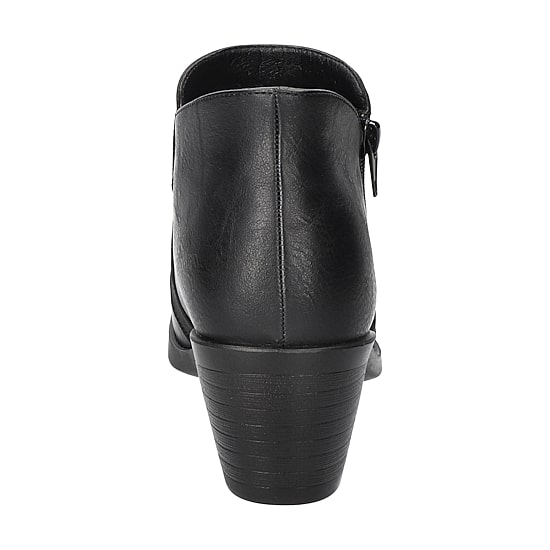 Easy Street Womens Bradley Stacked Heel Booties