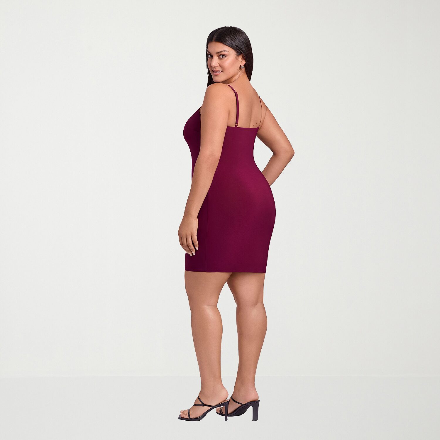 S3 Apparel Shapewear Womens Scoop Neck Sleeveless Bodycon Dress