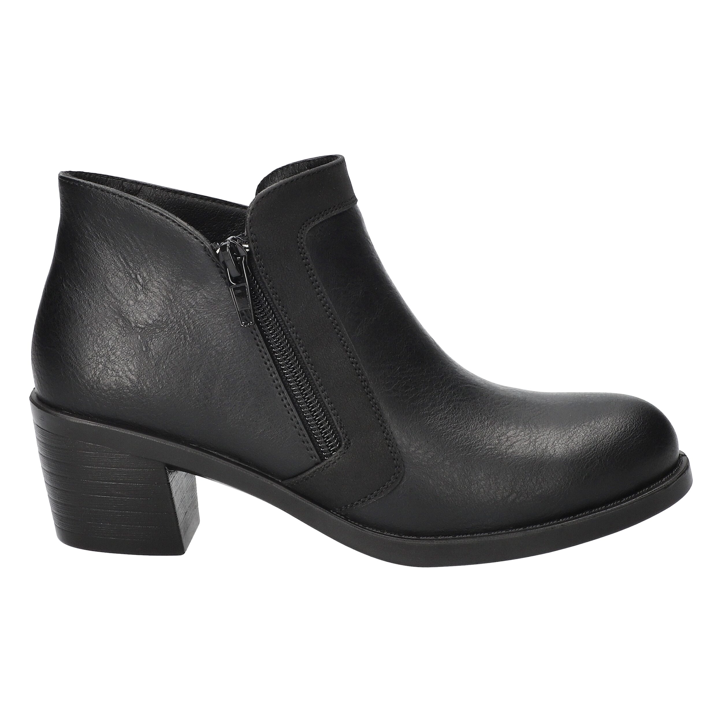 Easy Street Womens Bradley Block Heel Booties