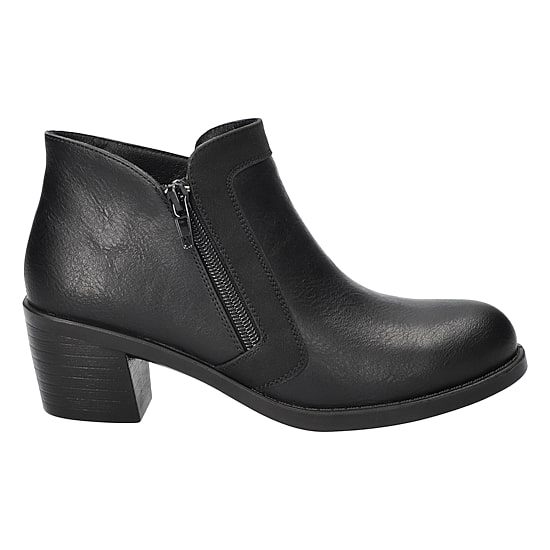 Easy Street Womens Bradley Stacked Heel Booties