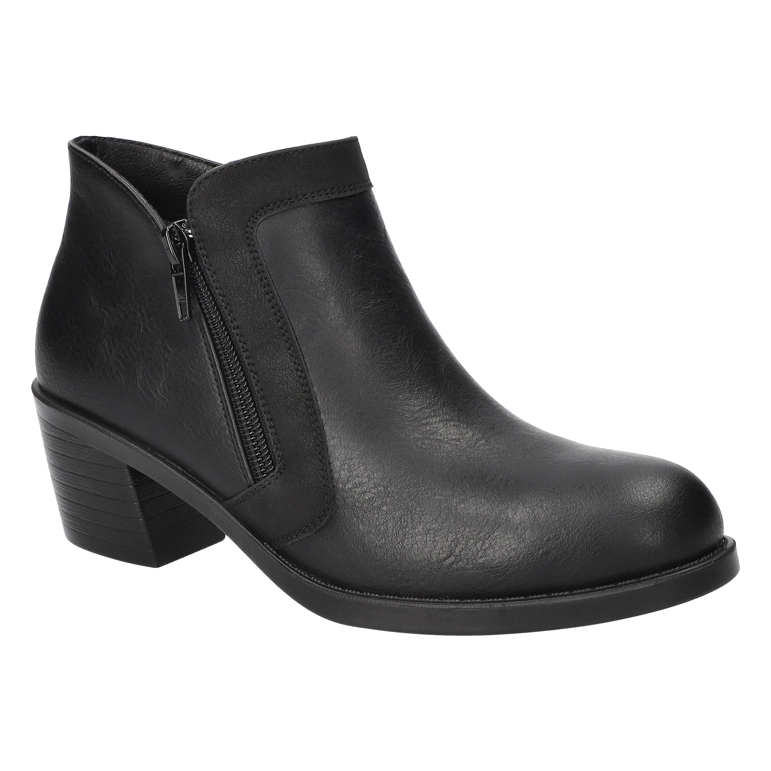 Easy Street Womens Bradley Block Heel Booties