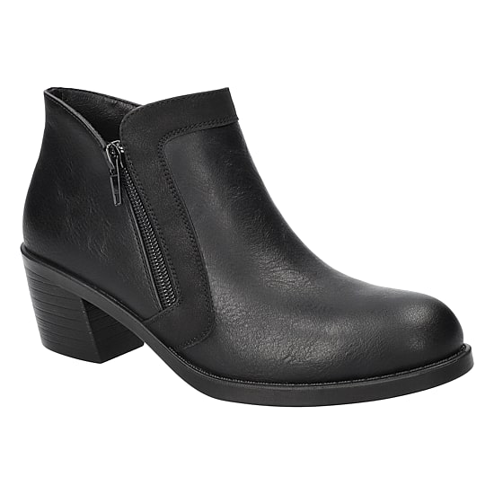 Easy Street Womens Bradley Stacked Heel Booties