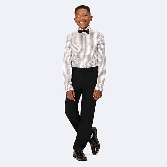 Van Heusen Little & Big Kid Boys Long Sleeve Button Down Collar Shirt + Tie Set