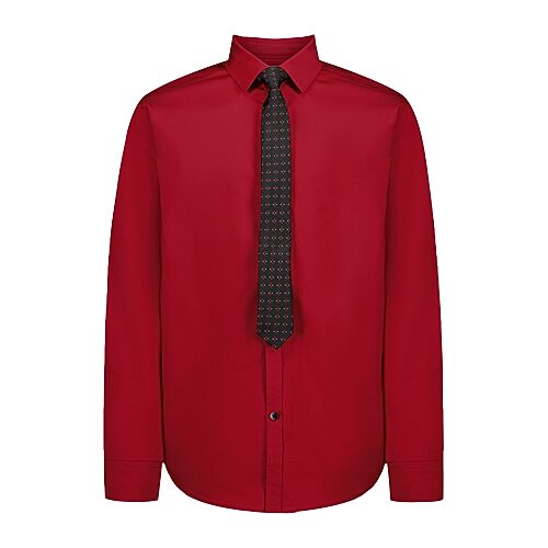 Van Heusen Little & Big Kid Boys Long Sleeve Button Down Collar Shirt + Tie Set, Large (14-16), Red