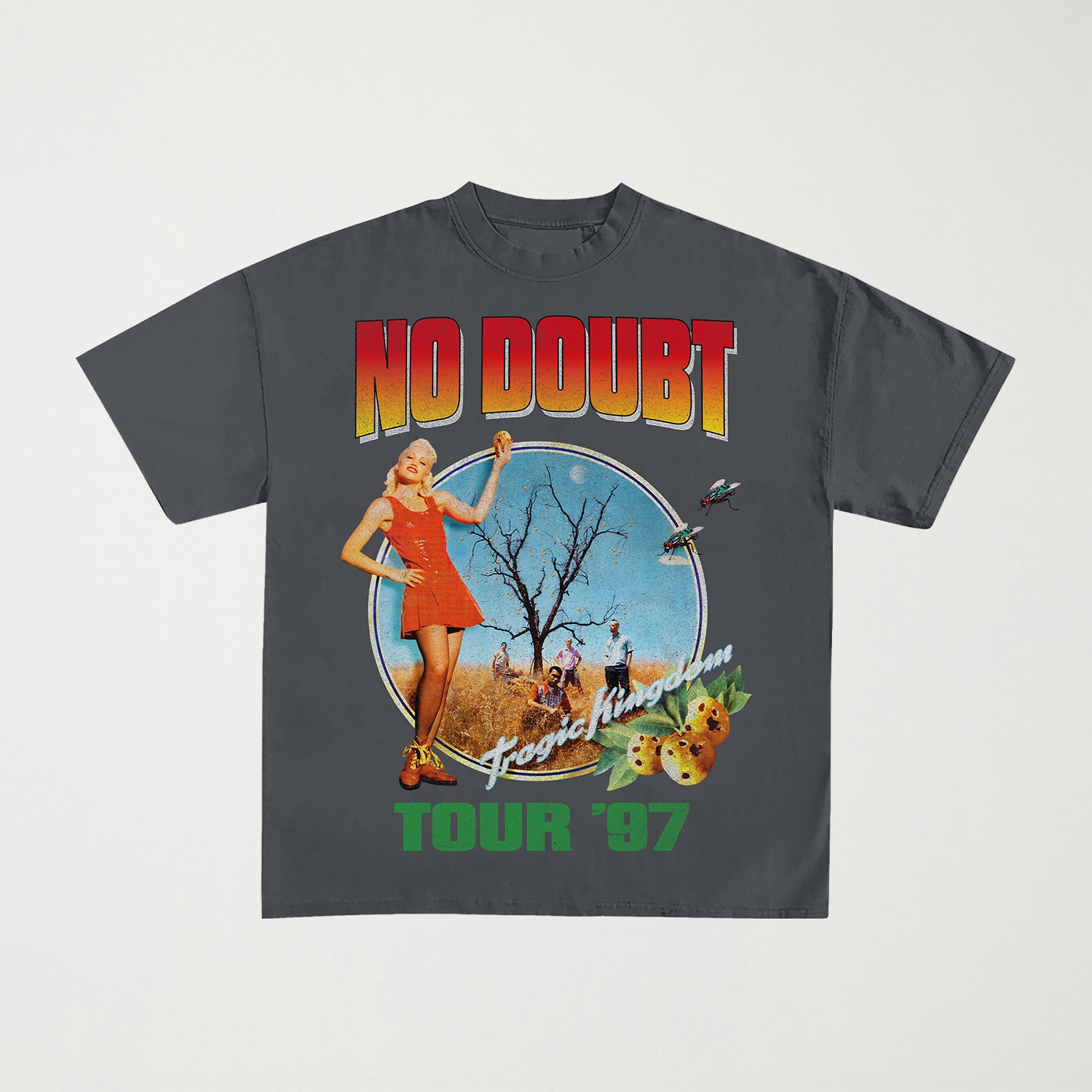 Mens Crew Neck Short Sleeve Regular Fit Graphic T-Shirt