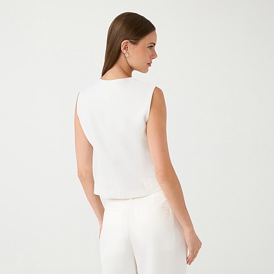 RM Rebecca Minkoff Womens V Neck Sleeveless Vest