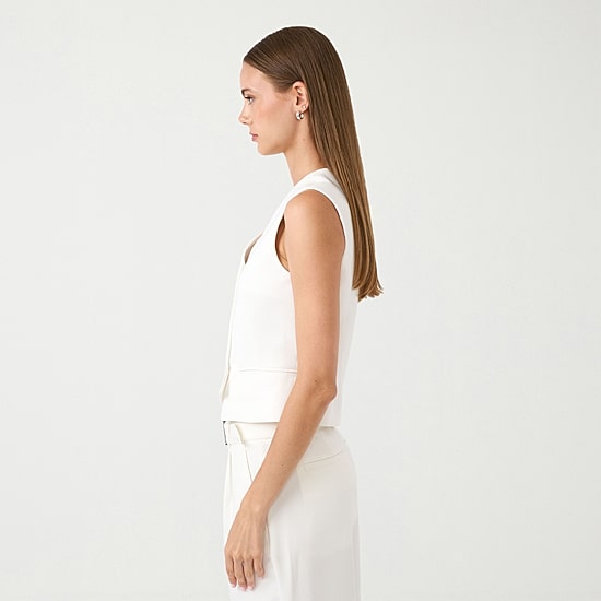 RM Rebecca Minkoff Womens V Neck Sleeveless Vest