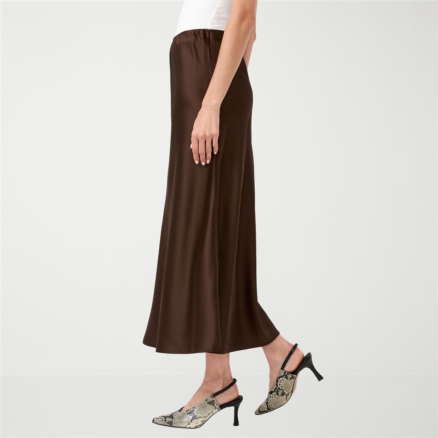 RM Rebecca Minkoff Womens Mid Rise Long A-Line Skirt