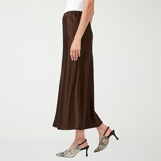 RM Rebecca Minkoff Womens Mid Rise Long A-Line Skirt