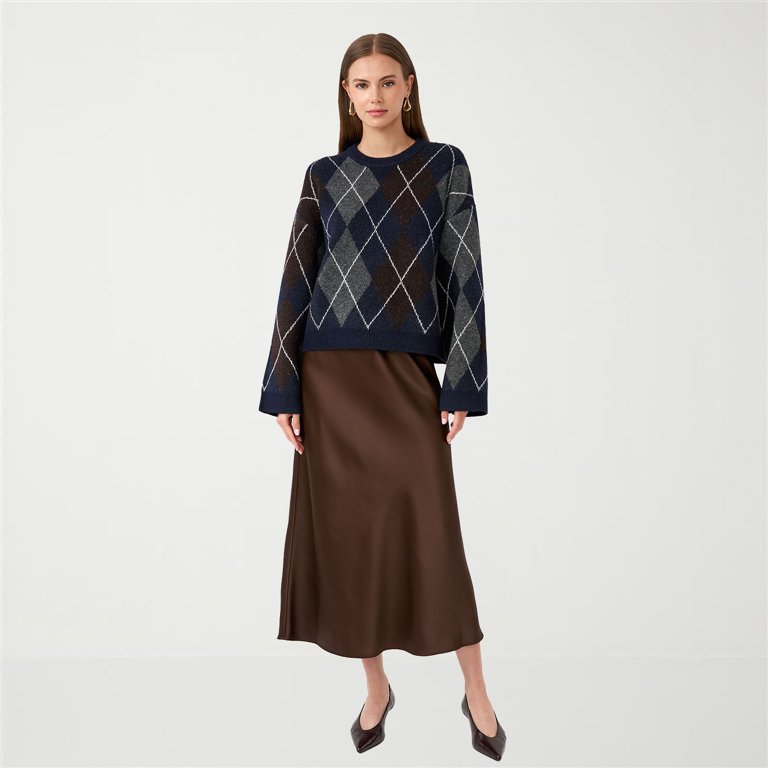 RM Rebecca Minkoff Womens Mid Rise Long A-Line Skirt