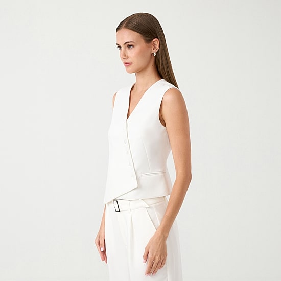 RM Rebecca Minkoff Womens V Neck Sleeveless Vest