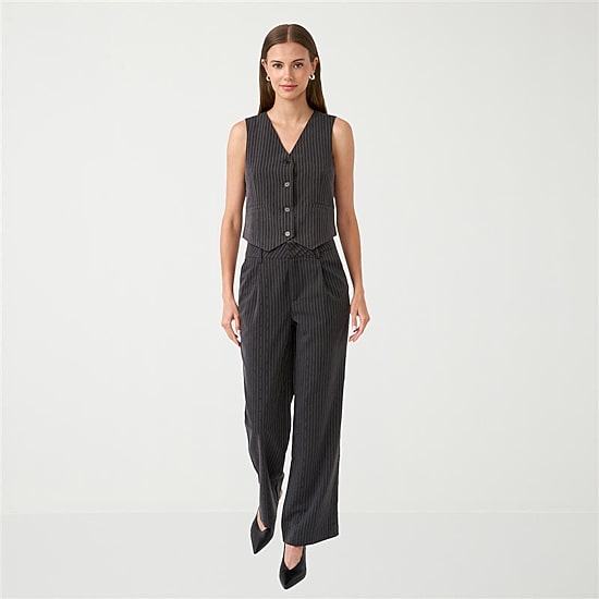 RM Rebecca Minkoff Womens V Neck Sleeveless Embellished Vest